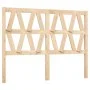 Solid pine wood bed headboard 141x4x100 cm by , Headboards and footboards - Ref: Foro24-818615, Price: 51,93 €, Discount: %