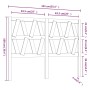 Bettkopfteil aus massivem Kiefernholz, 141 x 4 x 100 cm von , Kopf- und Fußteile - Ref: Foro24-818615, Preis: 52,68 €, Rabatt: %