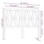 Cabecero de cama madera maciza de pino 141x4x100 cm de , Cabeceros y pies de cama - Ref: Foro24-818615, Precio: 51,93 €, Desc...