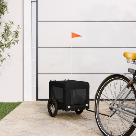 Haustier-Fahrradanhänger, Eisen-Oxford-Stoff, Schwarz von , Kinderwagen für Haustiere - Ref: Foro24-93912, Preis: 93,68 €, Ra...