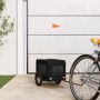 Haustier-Fahrradanhänger, Eisen-Oxford-Stoff, Schwarz von , Kinderwagen für Haustiere - Ref: Foro24-93912, Preis: 93,68 €, Ra...