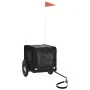 Haustier-Fahrradanhänger, Eisen-Oxford-Stoff, Schwarz von , Kinderwagen für Haustiere - Ref: Foro24-93912, Preis: 105,56 €, R...