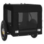 Remolque de bicicleta mascotas hierro tela Oxford negro de , Cochecitos para mascotas - Ref: Foro24-93912, Precio: 88,48 €, D...