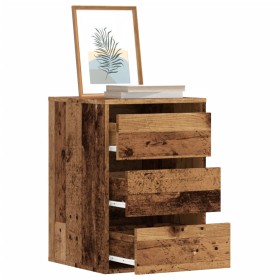 Cajonera esquina madera ingeniería roble envejecido 40x41x58 cm en Cajoneras | Comprar online en Foro24