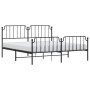 Estructura de cama cabecero y estribo metal negro 183x213 cm de , Camas y somieres - Ref: Foro24-373910, Precio: 127,61 €