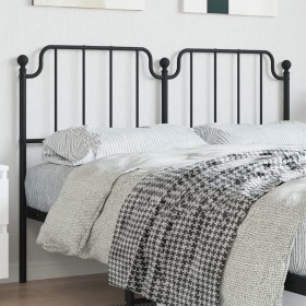Kopfteil aus schwarzem Metall, 135 cm von , Kopf- und Fußteile - Ref: Foro24-373919, Preis: 30,48 €, Rabatt: %