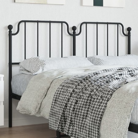 Kopfteil aus schwarzem Metall, 135 cm von , Kopf- und Fußteile - Ref: Foro24-373919, Preis: 30,59 €, Rabatt: %