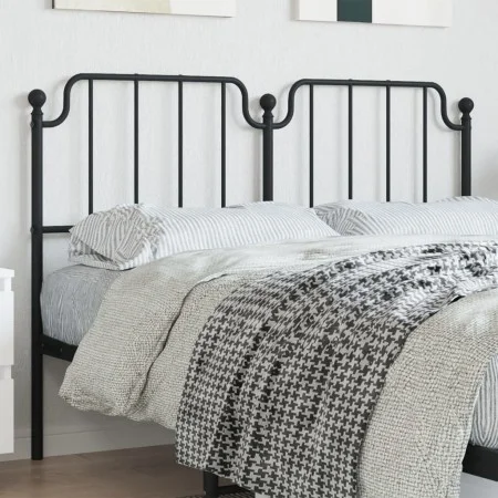 Kopfteil aus schwarzem Metall, 135 cm von , Kopf- und Fußteile - Ref: Foro24-373919, Preis: 30,48 €, Rabatt: %
