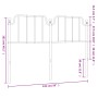 Kopfteil aus schwarzem Metall, 135 cm von , Kopf- und Fußteile - Ref: Foro24-373919, Preis: 30,59 €, Rabatt: %