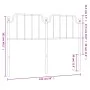 Kopfteil aus schwarzem Metall, 135 cm von , Kopf- und Fußteile - Ref: Foro24-373919, Preis: 30,48 €, Rabatt: %