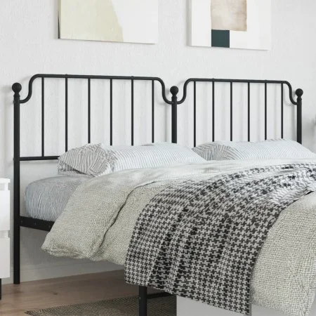 Kopfteil aus schwarzem Metall, 200 cm von , Kopf- und Fußteile - Ref: Foro24-373925, Preis: 33,75 €, Rabatt: %