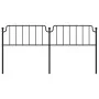 Black metal headboard 200 cm by , Headboards and footboards - Ref: Foro24-373925, Price: 33,75 €, Discount: %