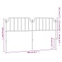 Kopfteil aus schwarzem Metall, 200 cm von , Kopf- und Fußteile - Ref: Foro24-373925, Preis: 34,24 €, Rabatt: %