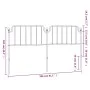 Kopfteil aus schwarzem Metall, 200 cm von , Kopf- und Fußteile - Ref: Foro24-373925, Preis: 33,75 €, Rabatt: %