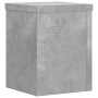Soportes de plantas 2 uds madera gris hormigón 15x15x20 cm en Soportes para macetas | Comprar online en Foro24
