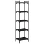 Librería de 5 estantes madera de ingeniería negro 40x30x154 cm by , Bookcases and shelves - Ref: Foro24-837637, Price: 46,59 ...