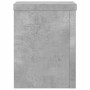 Soportes de plantas 2 uds madera gris hormigón 15x15x20 cm en Soportes para macetas | Comprar online en Foro24