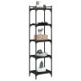 Librería de 5 estantes madera de ingeniería negro 40x30x154 cm de , Librerías y estanterías - Ref: Foro24-837637, Precio: 46,...