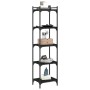 Librería de 5 estantes madera de ingeniería negro 40x30x154 cm by , Bookcases and shelves - Ref: Foro24-837637, Price: 46,59 ...