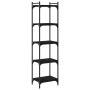 Librería de 5 estantes madera de ingeniería negro 40x30x154 cm by , Bookcases and shelves - Ref: Foro24-837637, Price: 46,59 ...
