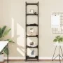 Librería de 6 estantes madera de ingeniería negro 40x30x188 cm by , Bookcases and shelves - Ref: Foro24-837642, Price: 61,14 ...