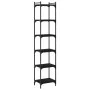 Regal aus schwarzem Ingenieurholz mit 6 Regalböden, 40x30x188 cm. von , Bücherregale und Regale - Ref: Foro24-837642, Preis: ...