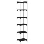 Regal aus schwarzem Ingenieurholz mit 6 Regalböden, 40x30x188 cm. von , Bücherregale und Regale - Ref: Foro24-837642, Preis: ...