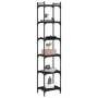 Regal aus schwarzem Ingenieurholz mit 6 Regalböden, 40x30x188 cm. von , Bücherregale und Regale - Ref: Foro24-837642, Preis: ...