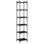 Librería de 6 estantes madera de ingeniería negro 40x30x188 cm de , Librerías y estanterías - Ref: Foro24-837642, Precio: 61,...
