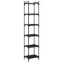 Regal aus schwarzem Ingenieurholz mit 6 Regalböden, 40x30x188 cm. von , Bücherregale und Regale - Ref: Foro24-837642, Preis: ...
