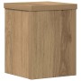 Soportes de plantas 2 uds madera roble artisian 15x15x20 cm en Soportes para macetas | Comprar online en Foro24