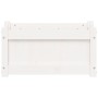 Massive weiße Kiefernholz-Pflanzschale 60x31x31 cm von , Töpfe und Pflanzgefäße - Ref: Foro24-837441, Preis: 49,66 €, Rabatt: %