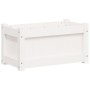 Massive weiße Kiefernholz-Pflanzschale 60x31x31 cm von , Töpfe und Pflanzgefäße - Ref: Foro24-837441, Preis: 49,66 €, Rabatt: %