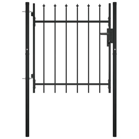 Gate for fence with spearheads 100x75 cm by vidaXL, garden gates - Ref: Foro24-144358, Price: 112,61 €, Discount: %