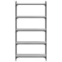 Librería 5 estantes madera ingeniería gris Sonoma 80x30x154 cm de , Librerías y estanterías - Ref: Foro24-837680, Precio: 69,...