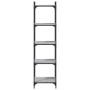 Librería 5 estantes madera ingeniería gris Sonoma 40x30x154 cm by , Bookcases and shelves - Ref: Foro24-837640, Price: 53,60 ...