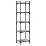 Librería 5 estantes madera ingeniería gris Sonoma 40x30x154 cm de , Librerías y estanterías - Ref: Foro24-837640, Precio: 52,...