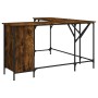 Escritorio madera de ingeniería roble ahumado 141x141x75 cm by , Desks - Ref: Foro24-837599, Price: 96,91 €, Discount: %
