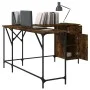 Escritorio madera de ingeniería roble ahumado 141x141x75 cm by , Desks - Ref: Foro24-837599, Price: 95,77 €, Discount: %