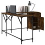 Escritorio madera de ingeniería roble ahumado 141x141x75 cm by , Desks - Ref: Foro24-837599, Price: 96,91 €, Discount: %
