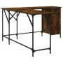 Escritorio madera de ingeniería roble ahumado 141x141x75 cm by , Desks - Ref: Foro24-837599, Price: 95,77 €, Discount: %