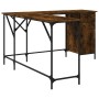 Escritorio madera de ingeniería roble ahumado 141x141x75 cm by , Desks - Ref: Foro24-837599, Price: 96,91 €, Discount: %