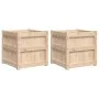 Jardineras de exterior 2 unidades madera maciza de pino by , Pots and planters - Ref: Foro24-837415, Price: 104,98 €, Discoun...