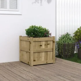Massive imprägnierte Kiefernholz-Pflanzschale 50x50x50 cm von , Töpfe und Pflanzgefäße - Ref: Foro24-837422, Preis: 63,55 €, ...