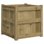 Massive imprägnierte Kiefernholz-Pflanzschale 50x50x50 cm von , Töpfe und Pflanzgefäße - Ref: Foro24-837422, Preis: 64,07 €, ...