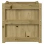 Jardinera madera maciza de pino impregnada 50x50x50 cm by , Pots and planters - Ref: Foro24-837422, Price: 63,54 €, Discount: %
