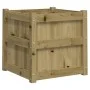 Jardinera madera maciza de pino impregnada 50x50x50 cm by , Pots and planters - Ref: Foro24-837422, Price: 63,54 €, Discount: %