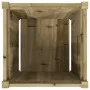 Jardinera madera maciza de pino impregnada 50x50x50 cm by , Pots and planters - Ref: Foro24-837422, Price: 63,54 €, Discount: %