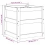 Jardinera madera maciza de pino impregnada 50x50x50 cm by , Pots and planters - Ref: Foro24-837422, Price: 63,54 €, Discount: %