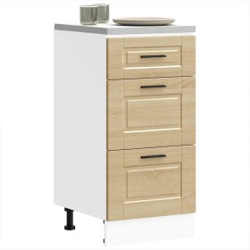 Mueble bajo de cocina porto roble sonoma madera reconstituida en Armarios de cocina | Comprar online en Foro24